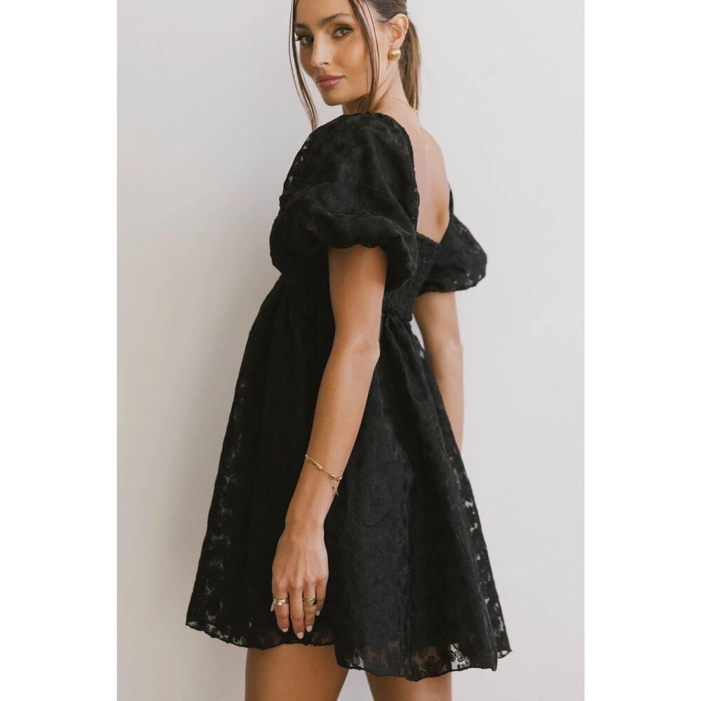 Bohme Elodie Babydoll Embellished Dress Size S